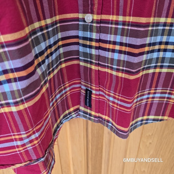 Rough Stock Panhandle Slim Mens Plaid Western Cowboy Shirt Large‎ Colorful - Picture 9 of 11